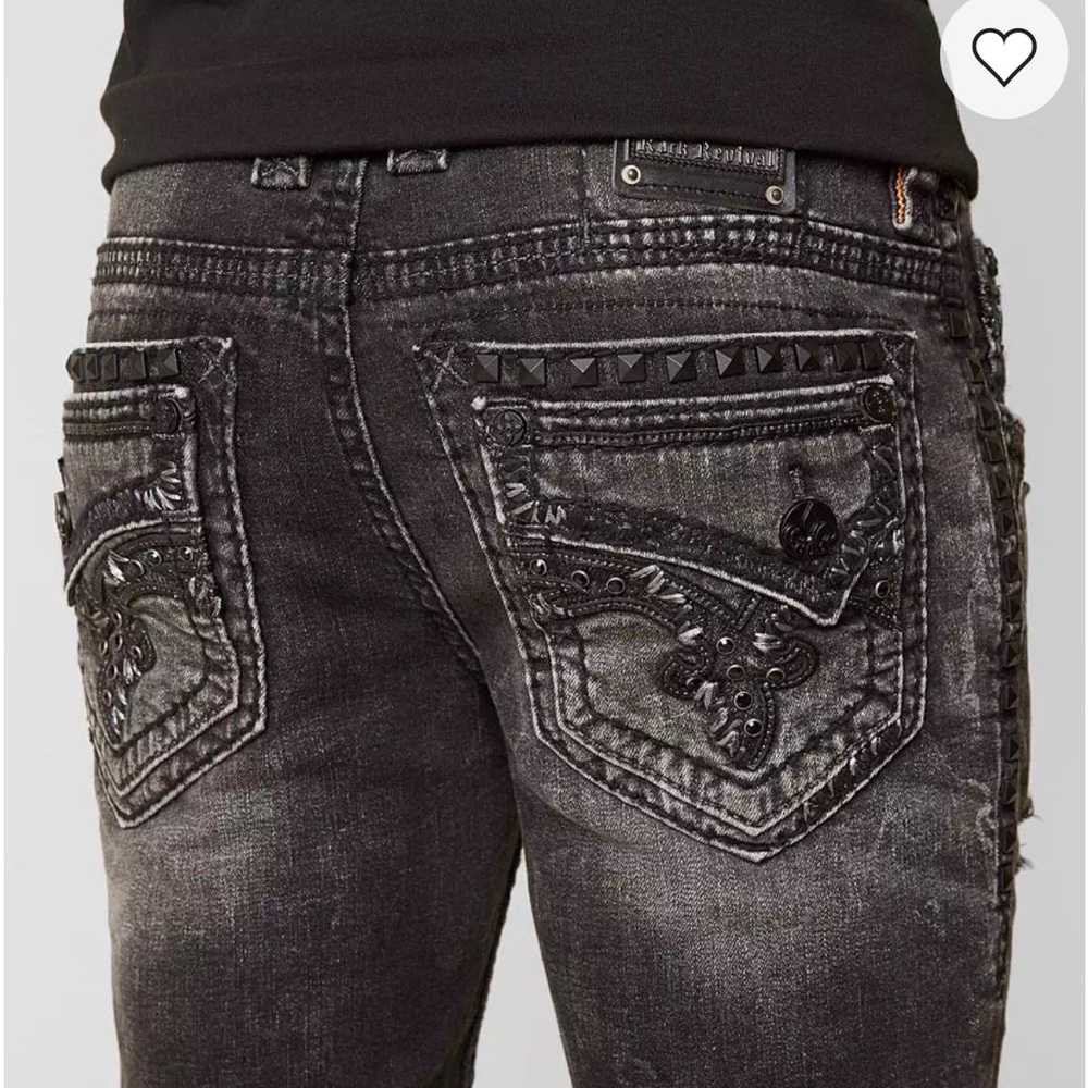 Rock Revival Gerald Slim Stretch Jean 34 - Picture 3 of 9